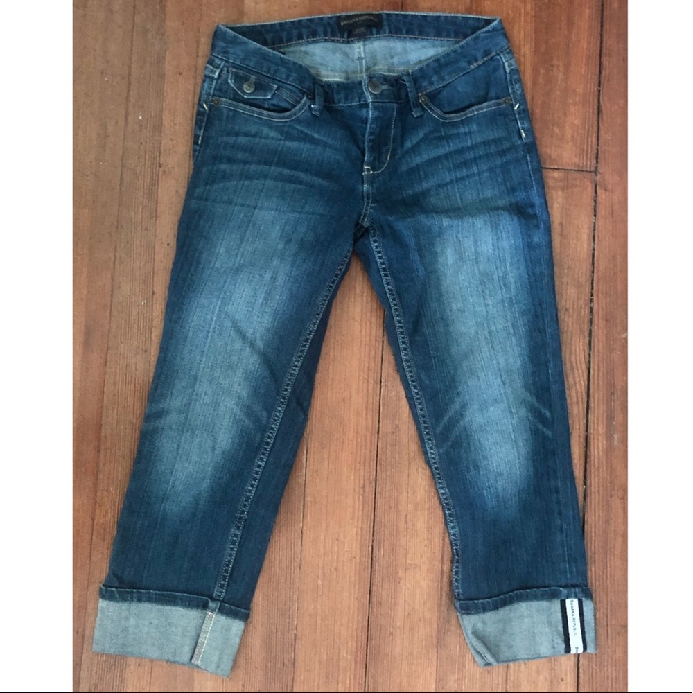 Banana Republic Blue Denim Cuffed Capris Jeans-Size 26 Excellent Used Condition